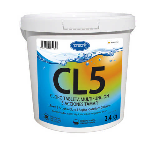 Cloro 5 Ações Pastilhas Multifunções 200g 2,4Kg