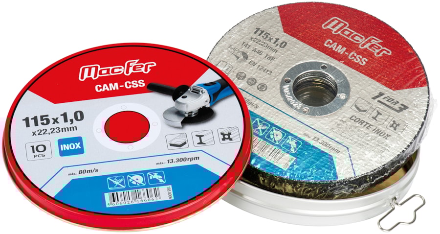 Pack disco abrasivo corte inox