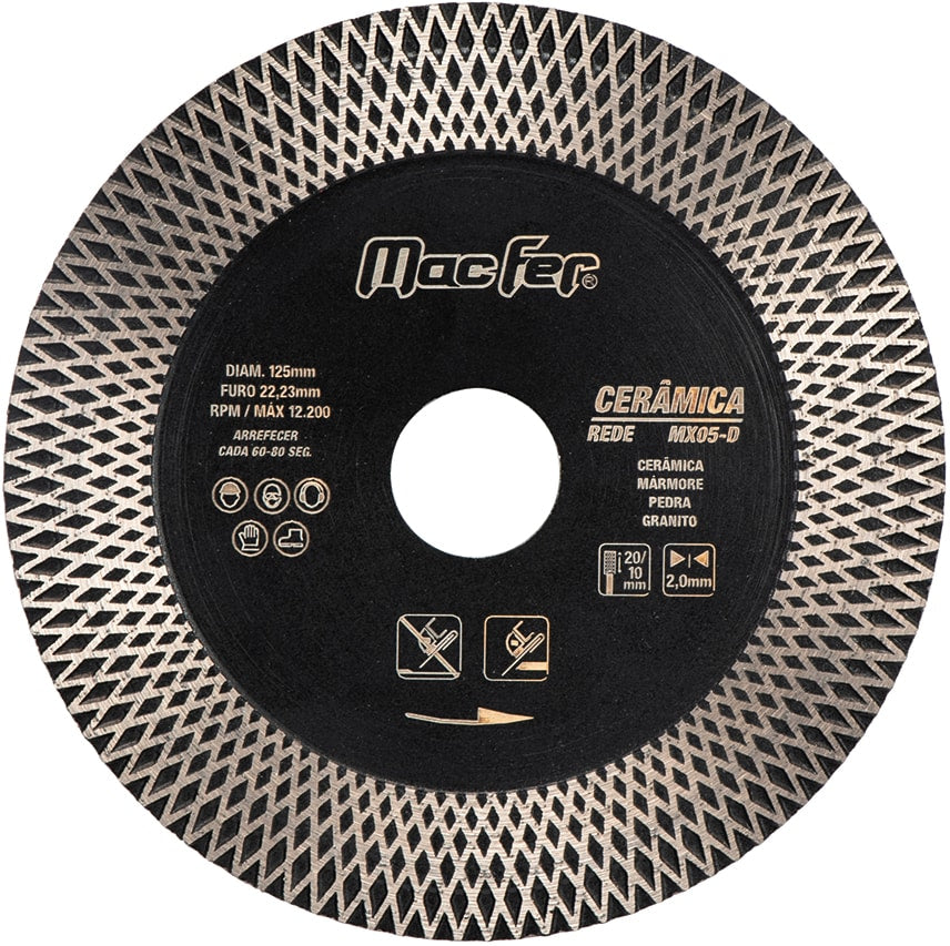 Disco diamantado Cerâmica Rede MX05-D