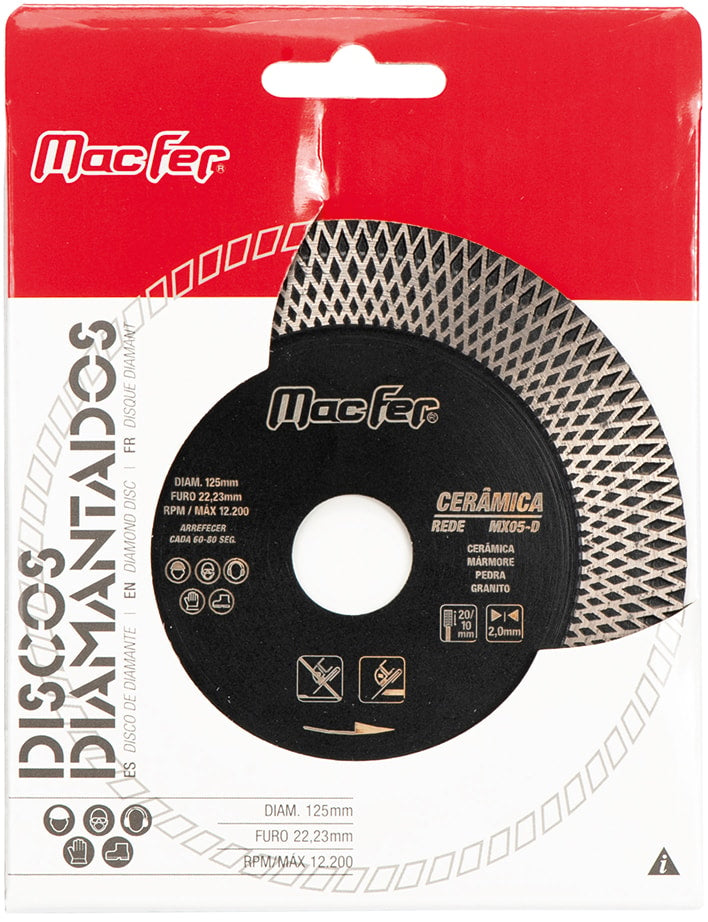 Disco diamantado Cerâmica Rede MX05-D