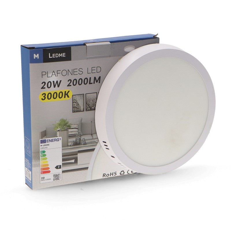 Painel de Superficie Serie Slim Circular 12W 20W e 25W 6000K
