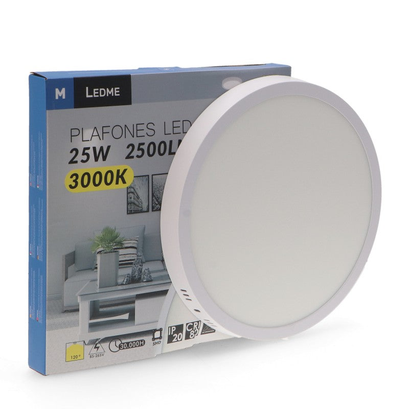 Painel de Superficie Serie Slim Circular 12W 20W e 25W 6000K