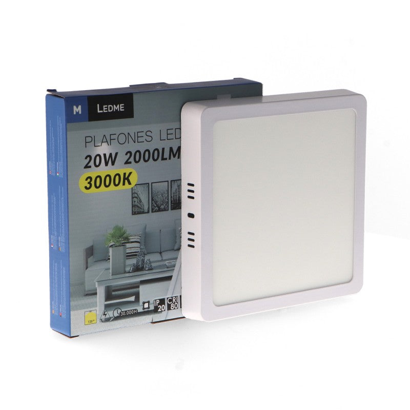 Painel de Superficie Serie Slim Quadrado 12W 20W e 25W 6000K