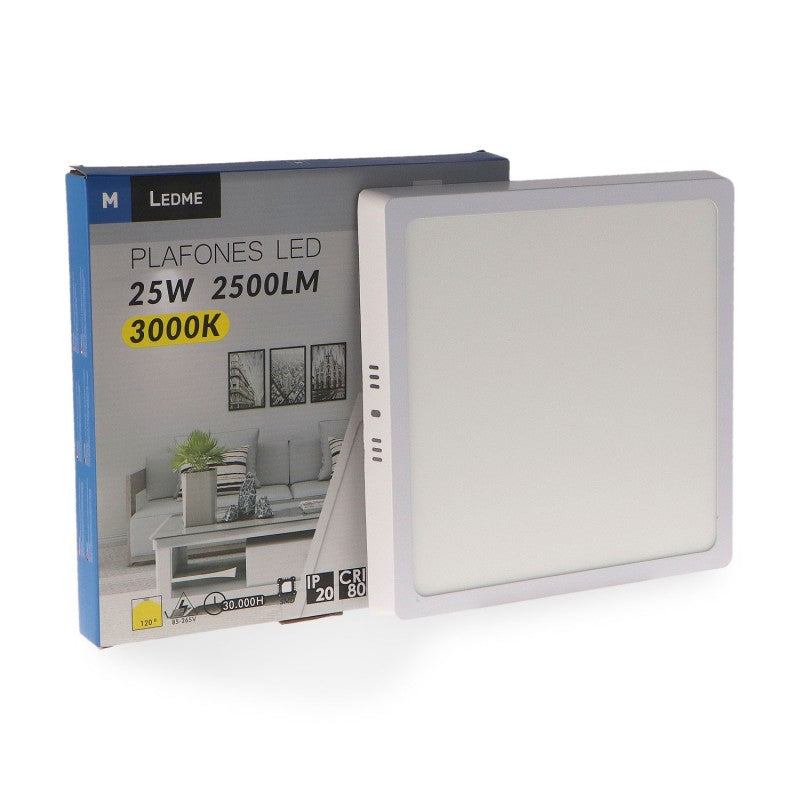 Painel de Superficie Serie Slim Quadrado 12W 20W e 25W 6000K