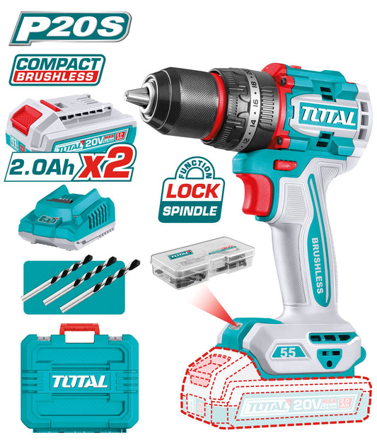 APARAFUSADORA COM PERCUSSÃO BRUSHLESS A BATERIA MOD. TIDLI20558