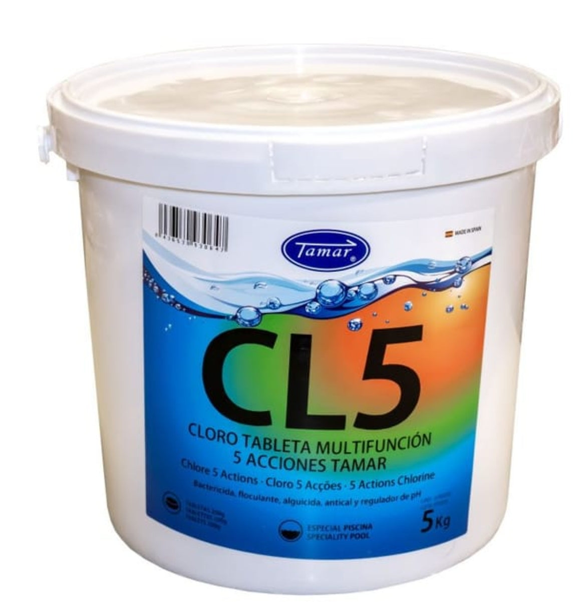 Cloro 5 Ações Pastilhas Multifunções 200g 2,4Kg