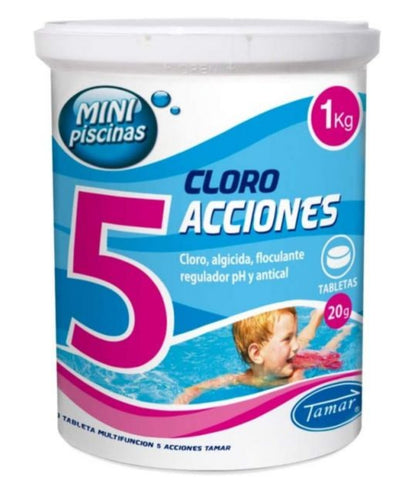 Cloro 5 Ações Pastilhas Multifunções 200g 2,4Kg
