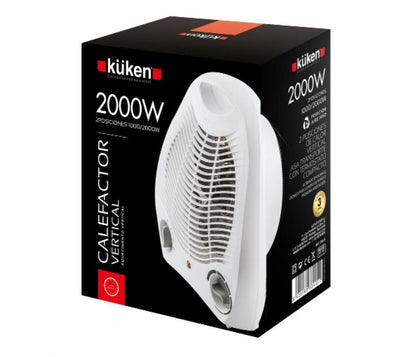 AQUECEDOR ELÉTRICO VERTICAL BRANCO KÜKEN