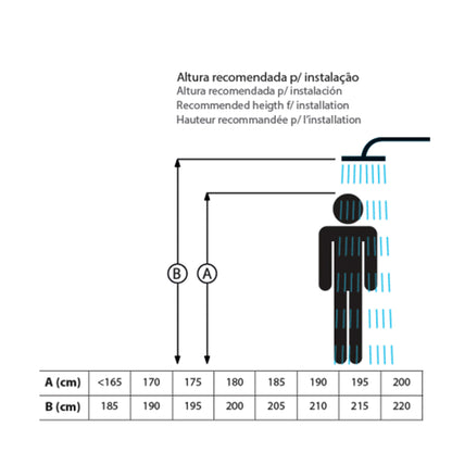 Coluna Hidromassagem Preta